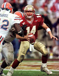 QB Marcus Outzen In Action Vs Florida